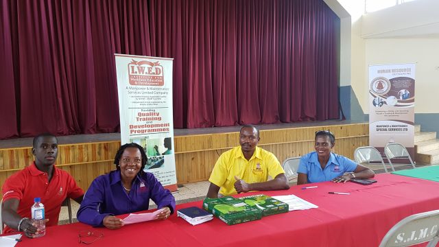 Members of the Manpower team at the Job Fair held in the Montego Bay.