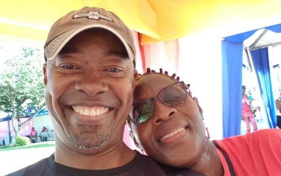 Say Cheese! DCEO; Garth Hinchcliffe smiles with Lavern Stewart; MMS Sup (Photo by Garth Hinchcliffe)