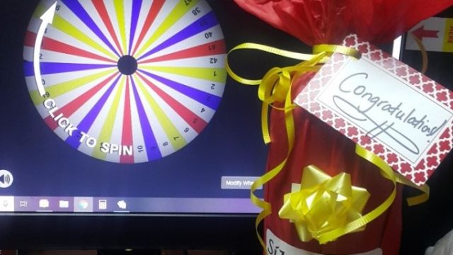 The lovely prize for the Sip Sip Pour Raffle